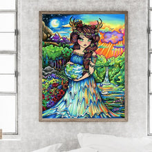 Load image into Gallery viewer, Diamond Painting - Full Round - The elf girl who protects the world (40*50CM)