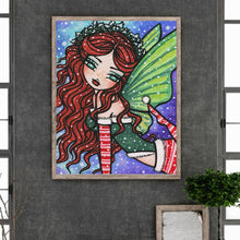Load image into Gallery viewer, Diamond Painting - Full Round - Christmas elf girl (40*50CM)