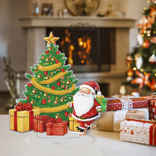 Load image into Gallery viewer, Crystal Painting Desktop Kit Christmas Tree Santa Diamond Painting Desktop Decor