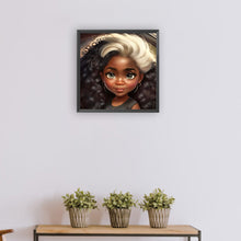 Load image into Gallery viewer, Diamond Painting - Full Round - black girl (30*30CM)