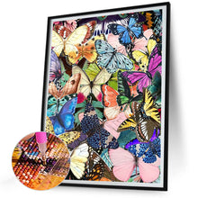 Load image into Gallery viewer, Diamond Painting - Full Round - multicolor butterfly (30*40CM)