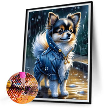 Load image into Gallery viewer, Diamond Painting - Full Round - puppy wearing clothes (30*40CM)