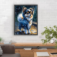 Load image into Gallery viewer, Diamond Painting - Full Round - puppy wearing clothes (30*40CM)
