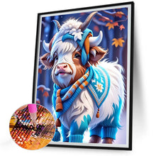 Load image into Gallery viewer, Diamond Painting - Full Round - Young yak wearing clothes (30*40CM)