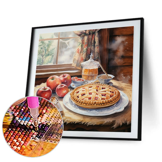 Diamond Painting - Full Round - winter room (30*30CM)
