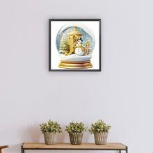 Load image into Gallery viewer, Diamond Painting - Full Round - Christmas crystal ball letter J (30*30CM)