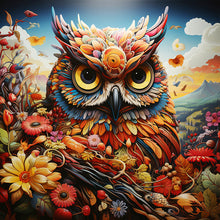 Load image into Gallery viewer, Diamond Painting - Full Round - Pastoral animal owl (30*30CM)