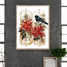 Load image into Gallery viewer, Diamond Painting - Full Round - Retro red flower butterfly (30*40CM)