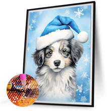 Load image into Gallery viewer, Diamond Painting - Full Round - Christmas puppy (30*40CM)