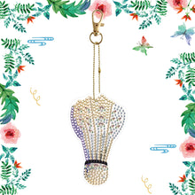 Load image into Gallery viewer, Double Sided Special Shape Diamond Painting Keychain (Khaki Badminton)