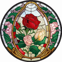 Load image into Gallery viewer, Diamond Painting - Partial Special Shaped - round rose (30*30CM)