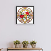 Load image into Gallery viewer, Diamond Painting - Partial Special Shaped - round rose (30*30CM)