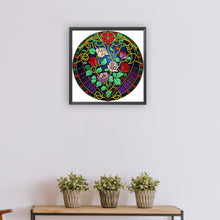 Load image into Gallery viewer, Diamond Painting - Partial Special Shaped - round rose (30*30CM)