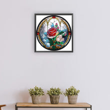 Load image into Gallery viewer, Diamond Painting - Partial Special Shaped - round rose (30*30CM)