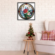 Load image into Gallery viewer, Diamond Painting - Partial Special Shaped - round rose (30*30CM)