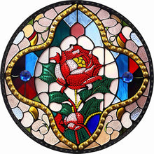 Load image into Gallery viewer, Diamond Painting - Partial Special Shaped - round rose (30*30CM)
