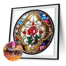 Load image into Gallery viewer, Diamond Painting - Partial Special Shaped - round rose (30*30CM)