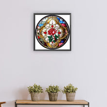Load image into Gallery viewer, Diamond Painting - Partial Special Shaped - round rose (30*30CM)