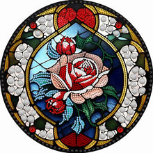 Load image into Gallery viewer, Diamond Painting - Partial Special Shaped - round rose (30*30CM)