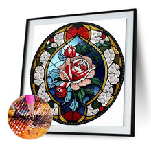 Load image into Gallery viewer, Diamond Painting - Partial Special Shaped - round rose (30*30CM)