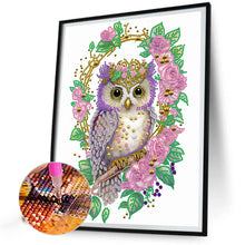 Load image into Gallery viewer, Diamond Painting - Partial Special Shaped - Garland Owl (30*40CM)