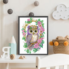Load image into Gallery viewer, Diamond Painting - Partial Special Shaped - Garland Owl (30*40CM)