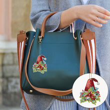 Load image into Gallery viewer, 6PCS Double Sided Special Shape Diamond Painting Keychain (Christmas Hat)