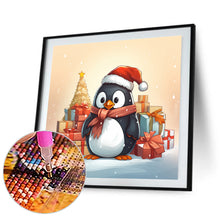 Load image into Gallery viewer, Diamond Painting - Full Round - penguin giving gift (30*30CM)