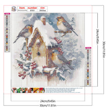 Load image into Gallery viewer, Diamond Painting - Full Round - snow bird (30*30CM)