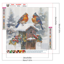 Load image into Gallery viewer, Diamond Painting - Full Round - snow bird (30*30CM)