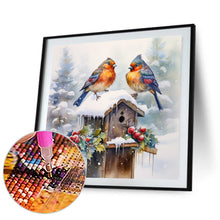 Load image into Gallery viewer, Diamond Painting - Full Round - snow bird (30*30CM)