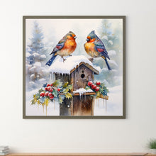 Load image into Gallery viewer, Diamond Painting - Full Round - snow bird (30*30CM)