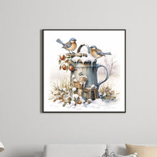 Load image into Gallery viewer, Diamond Painting - Full Round - snow bird (30*30CM)
