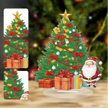 Load image into Gallery viewer, Diamond Painting Desktop Decor Gift for Christmas (Christmas Tree Santa)