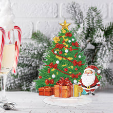 Load image into Gallery viewer, Diamond Painting Desktop Decor Gift for Christmas (Christmas Tree Santa)