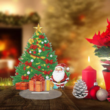 Load image into Gallery viewer, Diamond Painting Desktop Decor Gift for Christmas (Christmas Tree Santa)