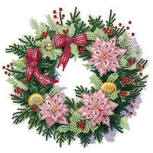 Load image into Gallery viewer, Diamond Painting - Partial Special Shaped - Christmas wreath (30*30CM)