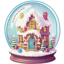 Load image into Gallery viewer, Diamond Painting - Partial Special Shaped - Christmas crystal ball (30*30CM)