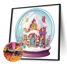 Load image into Gallery viewer, Diamond Painting - Partial Special Shaped - Christmas crystal ball (30*30CM)