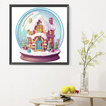 Load image into Gallery viewer, Diamond Painting - Partial Special Shaped - Christmas crystal ball (30*30CM)