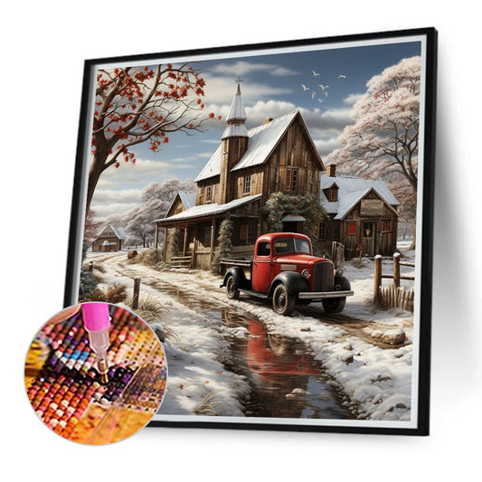 Diamond Painting - Full Round - snow house (40*40CM)