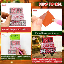 Load image into Gallery viewer, Acrylic Crystal Painting Desktop Kit Gift for Christmas (Christmas Element Pink)