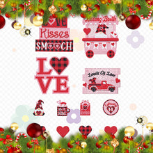 Load image into Gallery viewer, Acrylic Crystal Painting Desktop Kit Gift for Christmas (Christmas Element Pink)