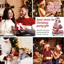 Load image into Gallery viewer, Acrylic Crystal Painting Desktop Kit Gift for Christmas (Christmas Element Pink)