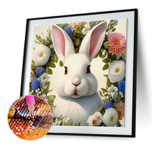 Load image into Gallery viewer, Diamond Painting - Full Round - rabbit and flower (30*30CM)