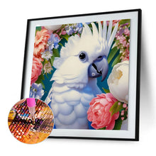 Load image into Gallery viewer, Diamond Painting - Full Round - parrot and flower (30*30CM)