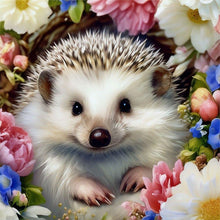 Load image into Gallery viewer, Diamond Painting - Full Round - Hedgehog and flower (30*30CM)