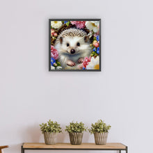 Load image into Gallery viewer, Diamond Painting - Full Round - Hedgehog and flower (30*30CM)