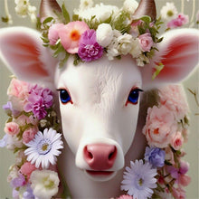 Load image into Gallery viewer, Diamond Painting - Full Round - Sheep and flowers (30*30CM)