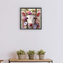 Load image into Gallery viewer, Diamond Painting - Full Round - Sheep and flowers (30*30CM)